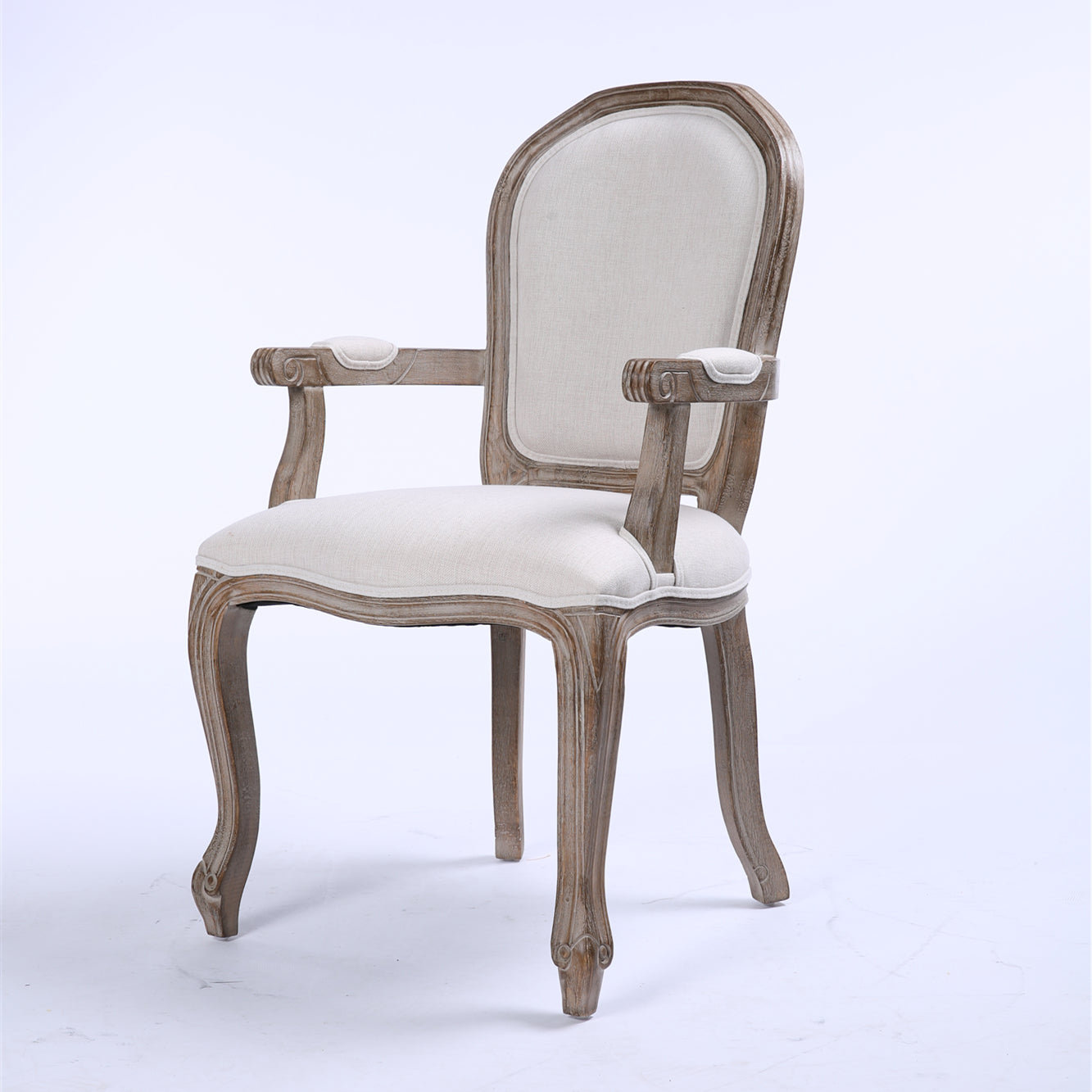 The Moulin Dining Chair, curved back with arms