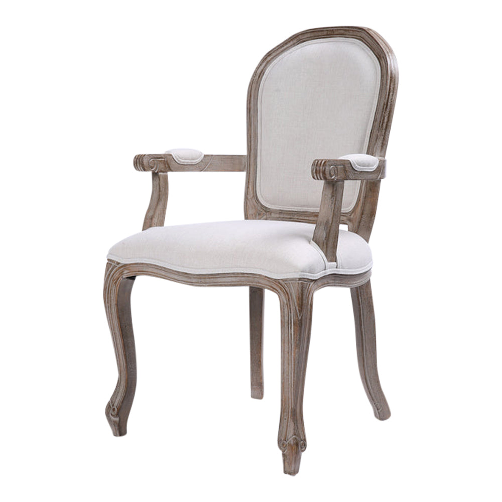 The Moulin Dining Chair, curved back with arms