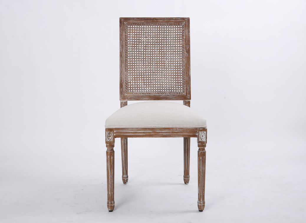 The Moulin Dining Chair, square with cane back