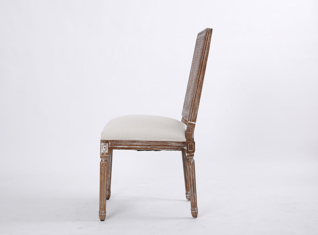 The Moulin Dining Chair, square with cane back