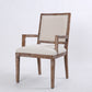 The Satine Chair, square with arms