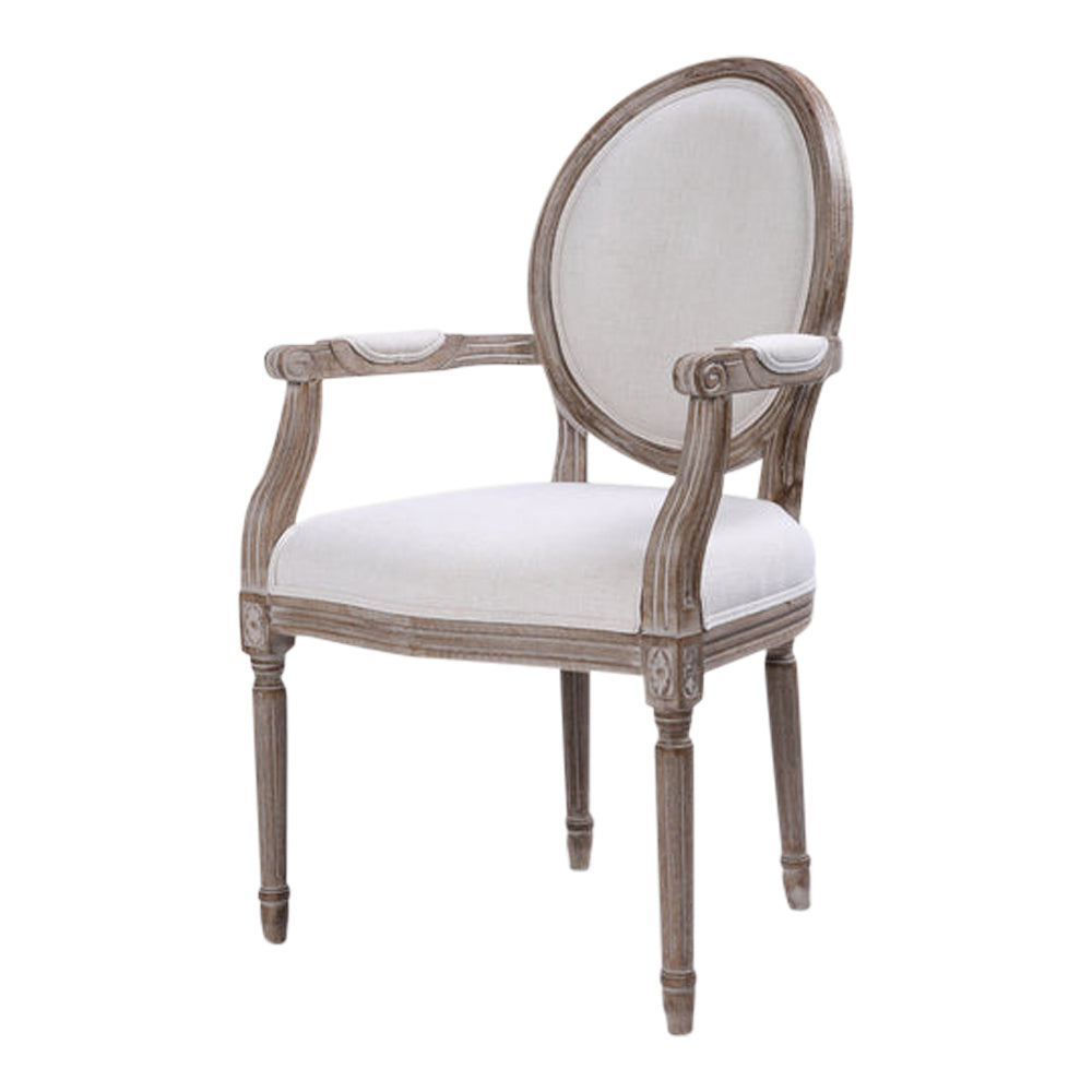 The Moulin Dining Chair, round with arms